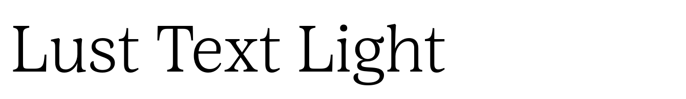 Lust Text Light